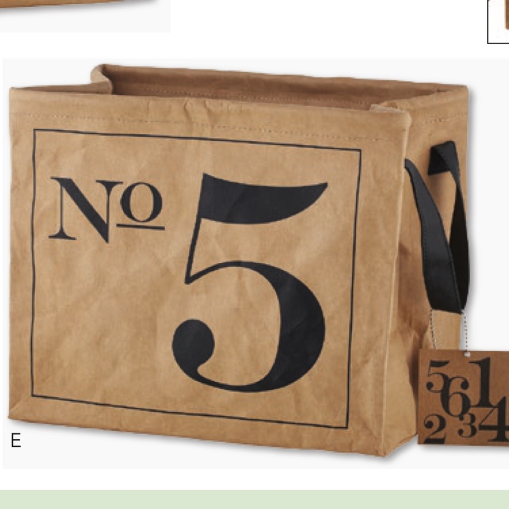 SANTA BARBARA DESIGN: NO 5 Washable Sturdy Storage Tote / Shopper / Organizer